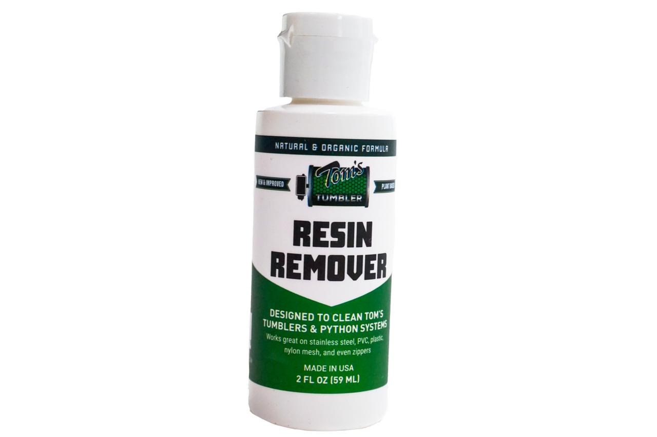 Toms Tumbler resin remover