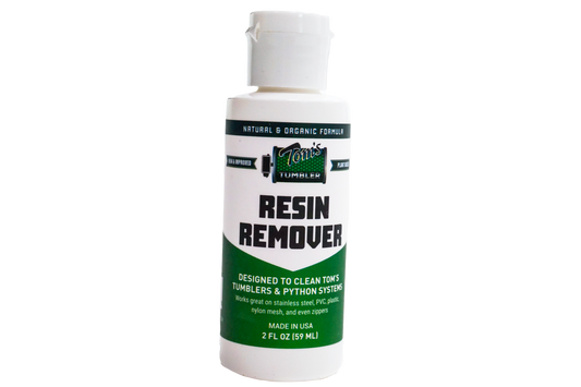Toms Tumbler resin remover