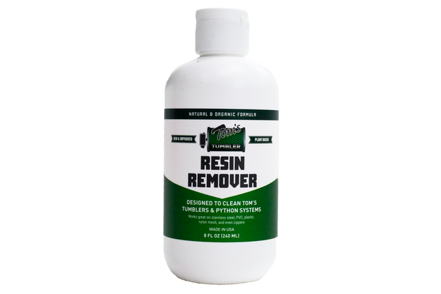 Toms Tumbler resin remover